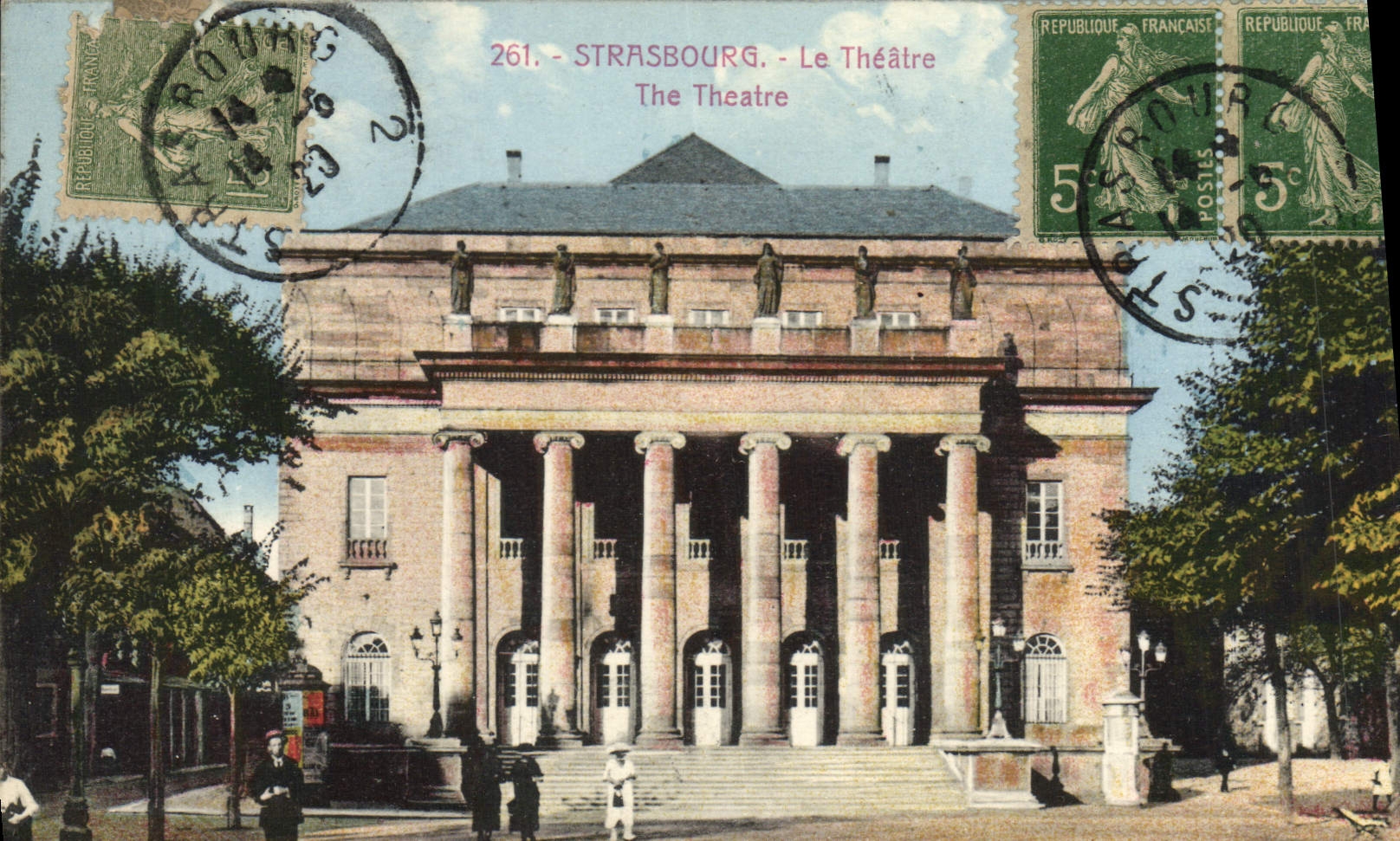 CPA Le theatre Strasbourg