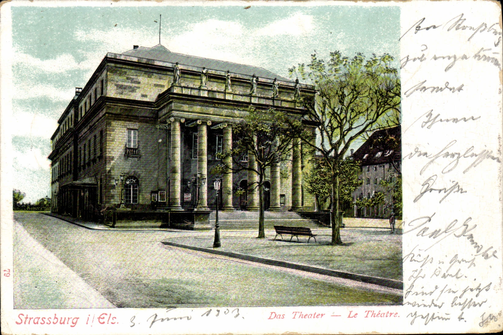 CPA Le theatre Strasbourg