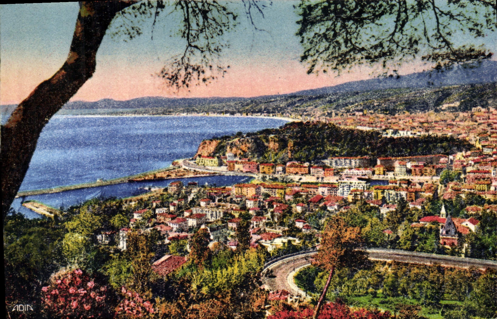 CPA Nice Vue generale prise du Mont Boron