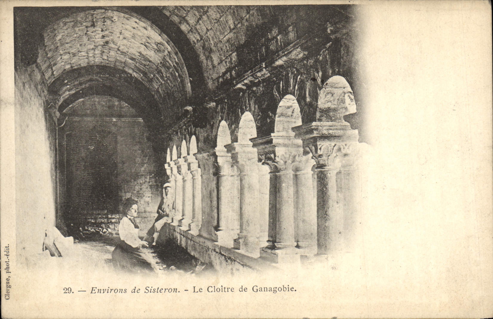 VINTAGE POSTCARD Surroundings of Sisteron the Cloister of Ganagoble