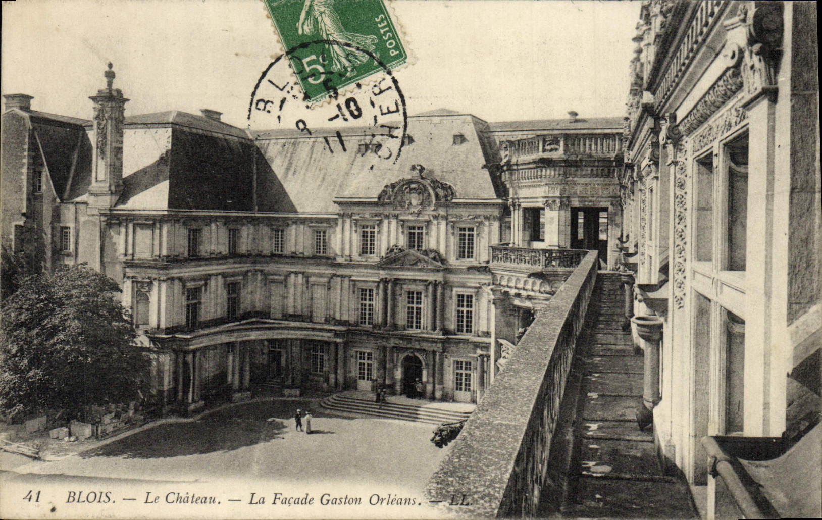 CPA Blois Le chateau La facade Gaston d'Orleans 