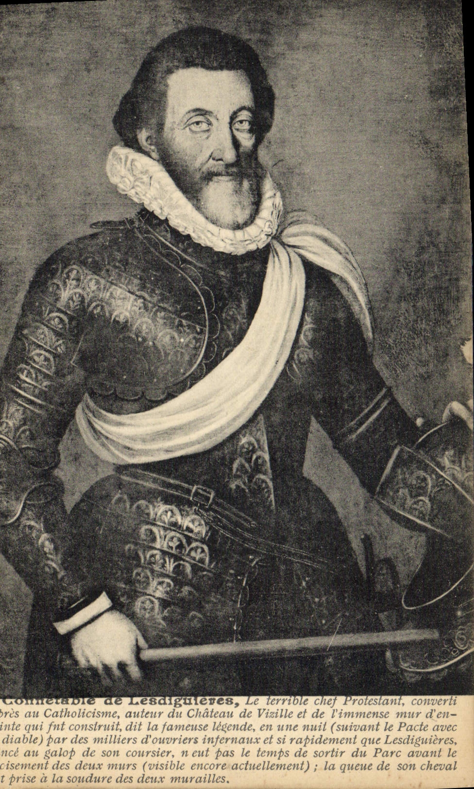VINTAGE POSTCARD Constable of lesdigueres Terrible Protestant chief