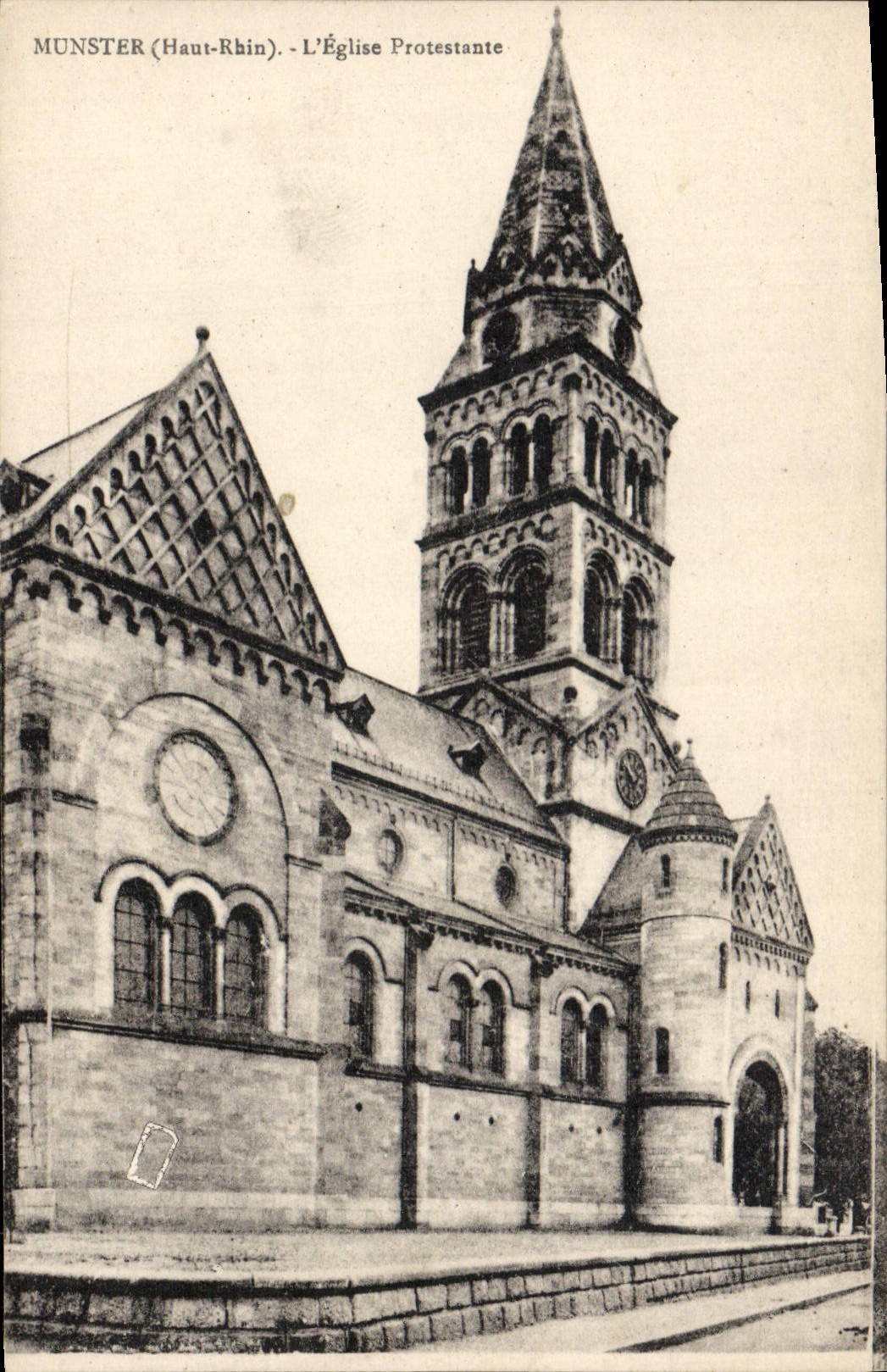 CPA Temple protestant Eglise protestante Munster