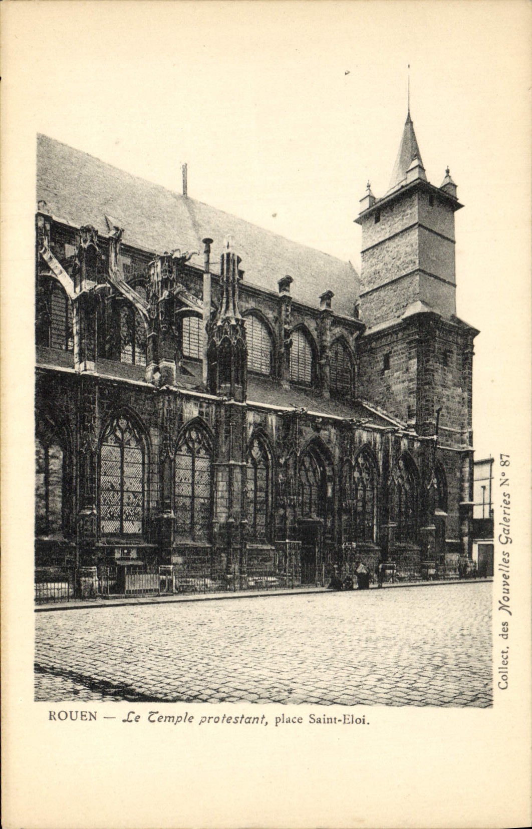 CPA Temple protestant place Saint Eloi Rouen