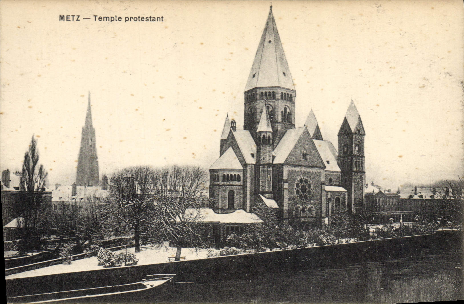 CPA Temple protestant Metz