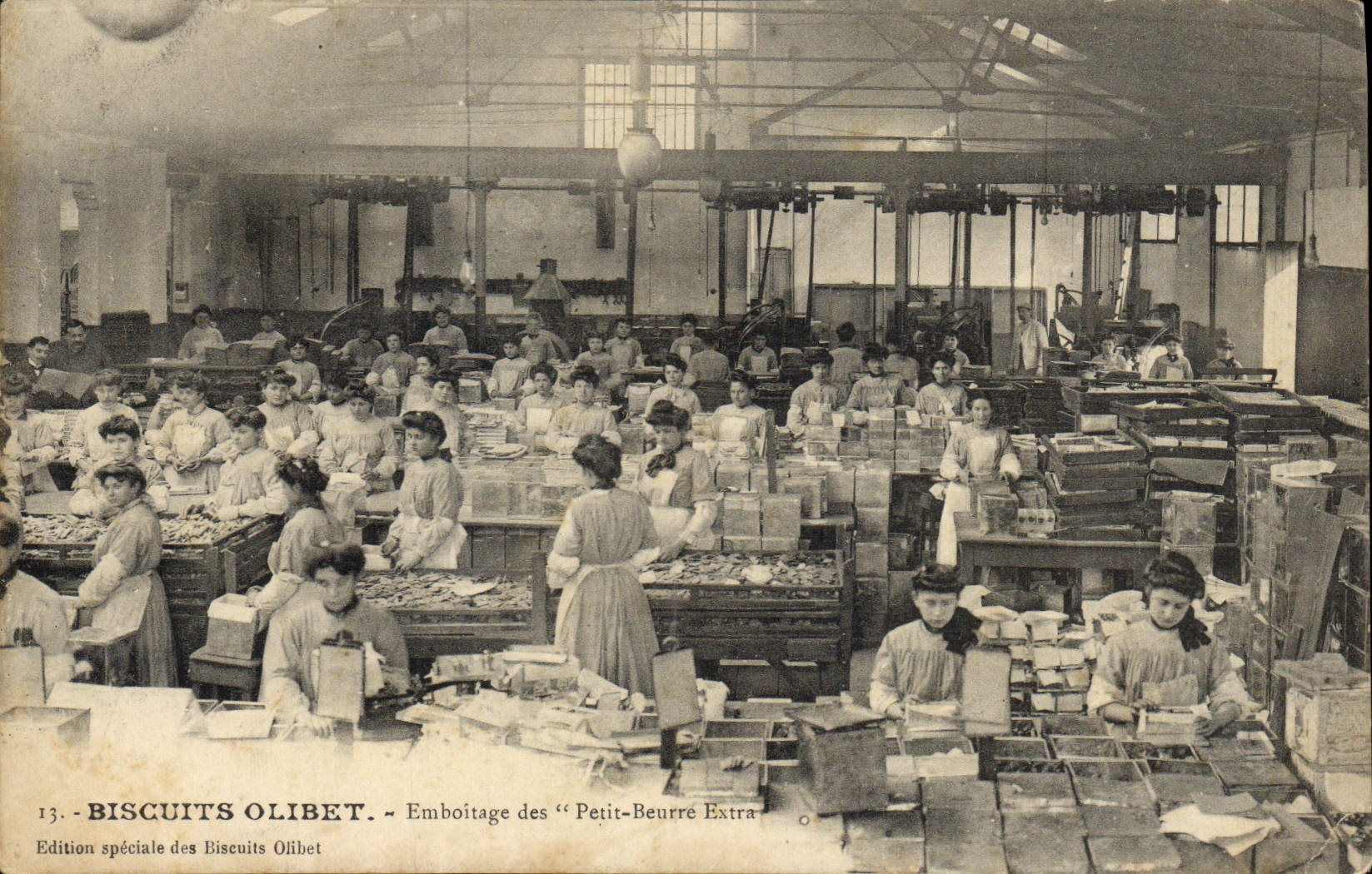 VINTAGE POSTCARD Cookies Olibet Assembly of Small extra Beure