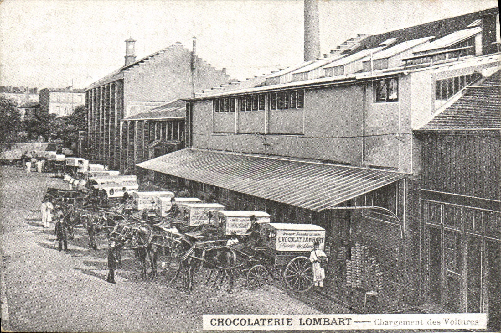 VINTAGE POSTCARD Lombart Chocolate factory