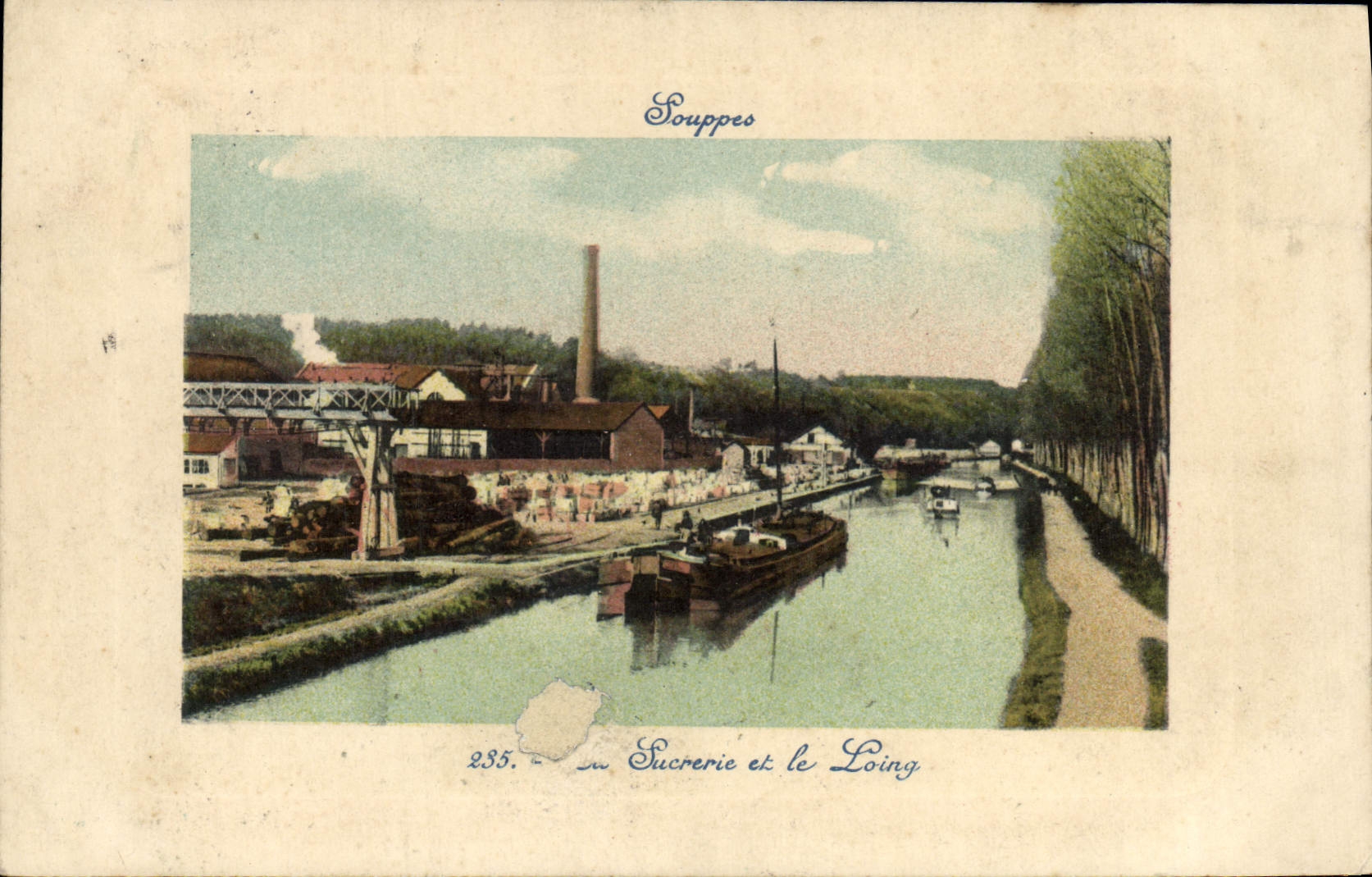 CPA Souppes sucrerie sur le loing