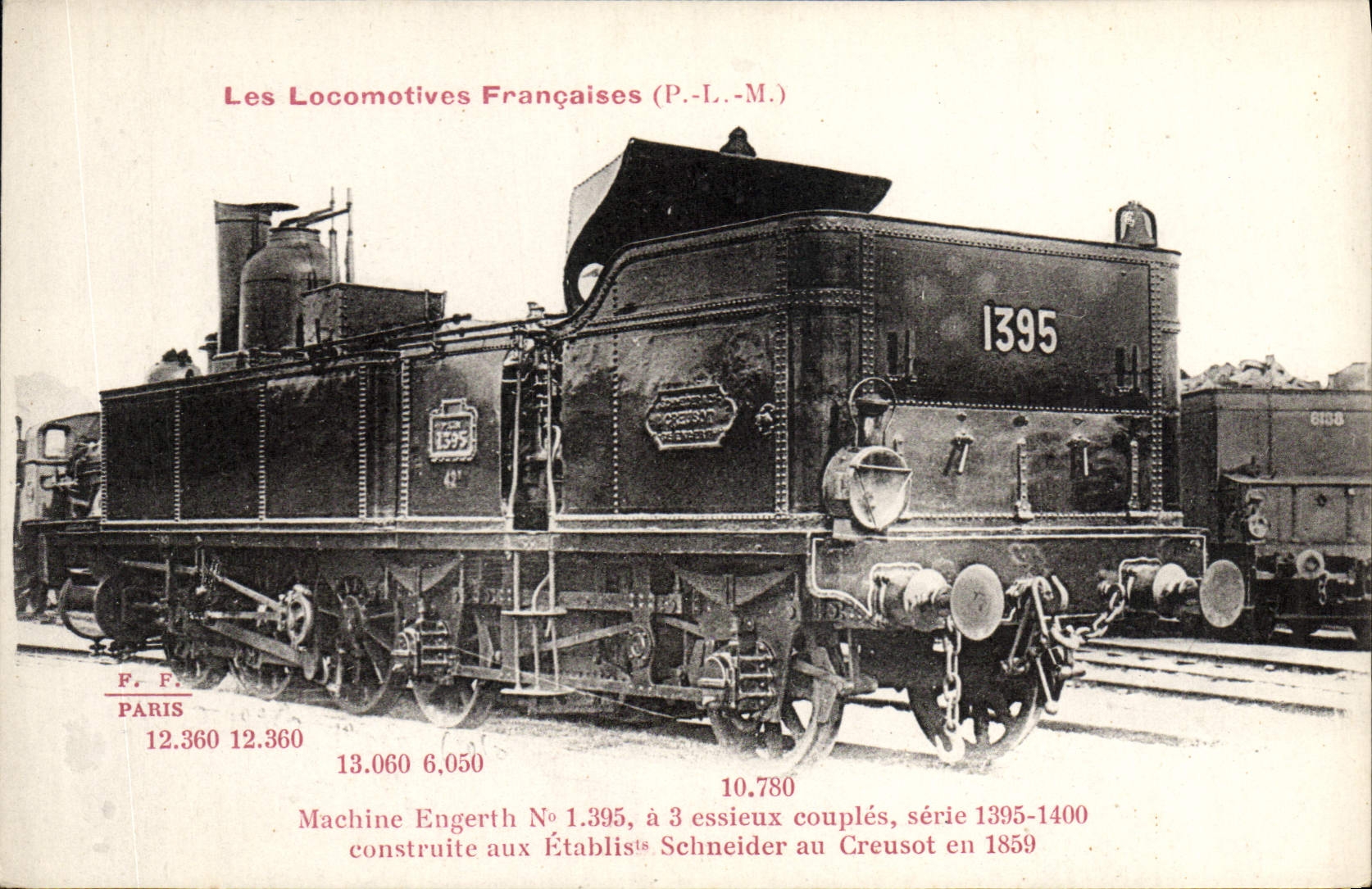 CPA Train Locomotive Machine Engerth 1 395