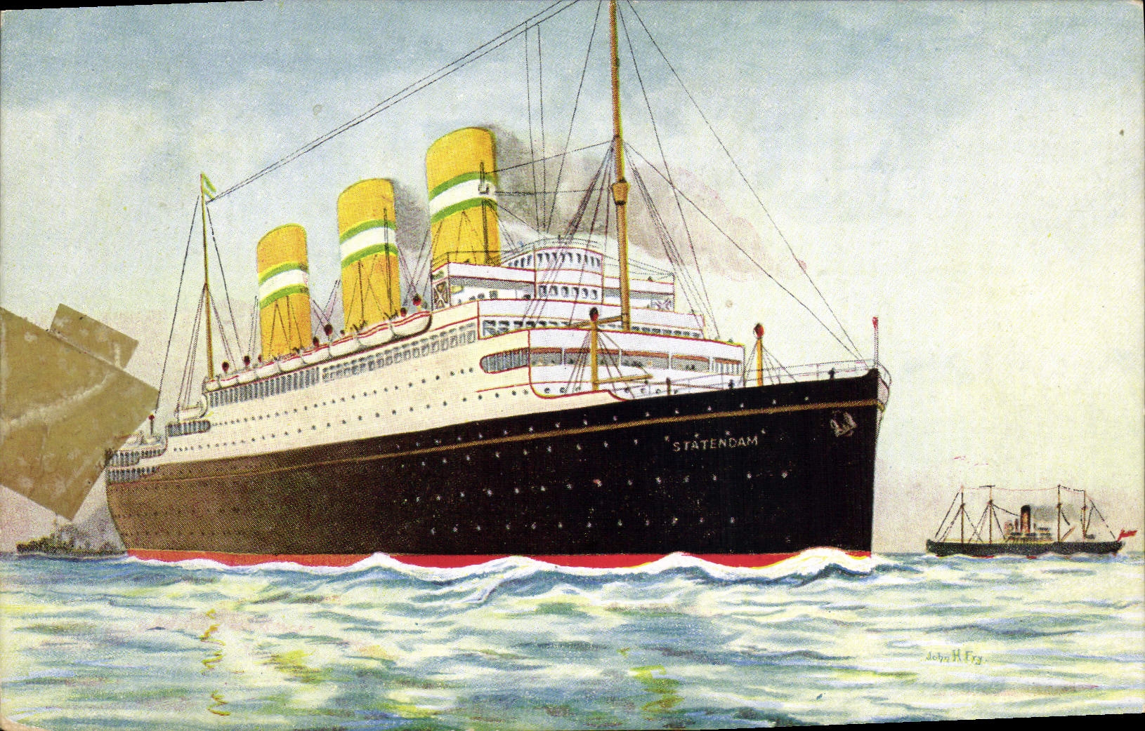 CPA Bateau SS Statendam