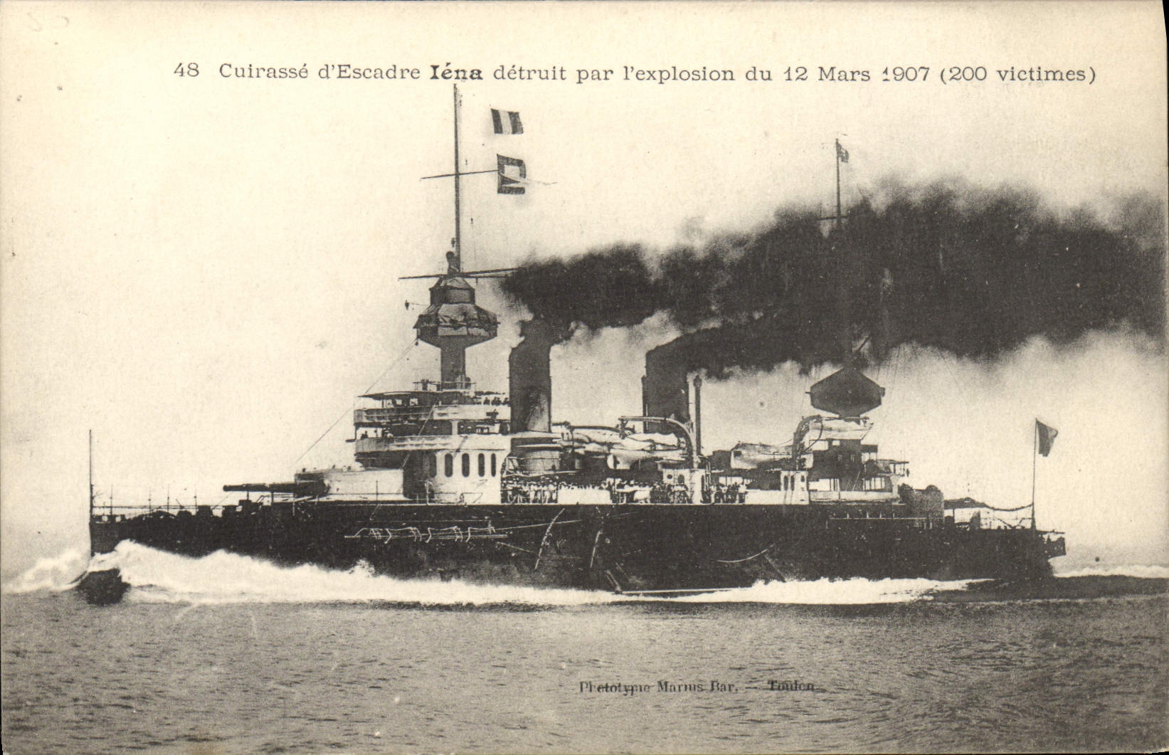 CPA Bateau Guerre Cuirasse Iena 