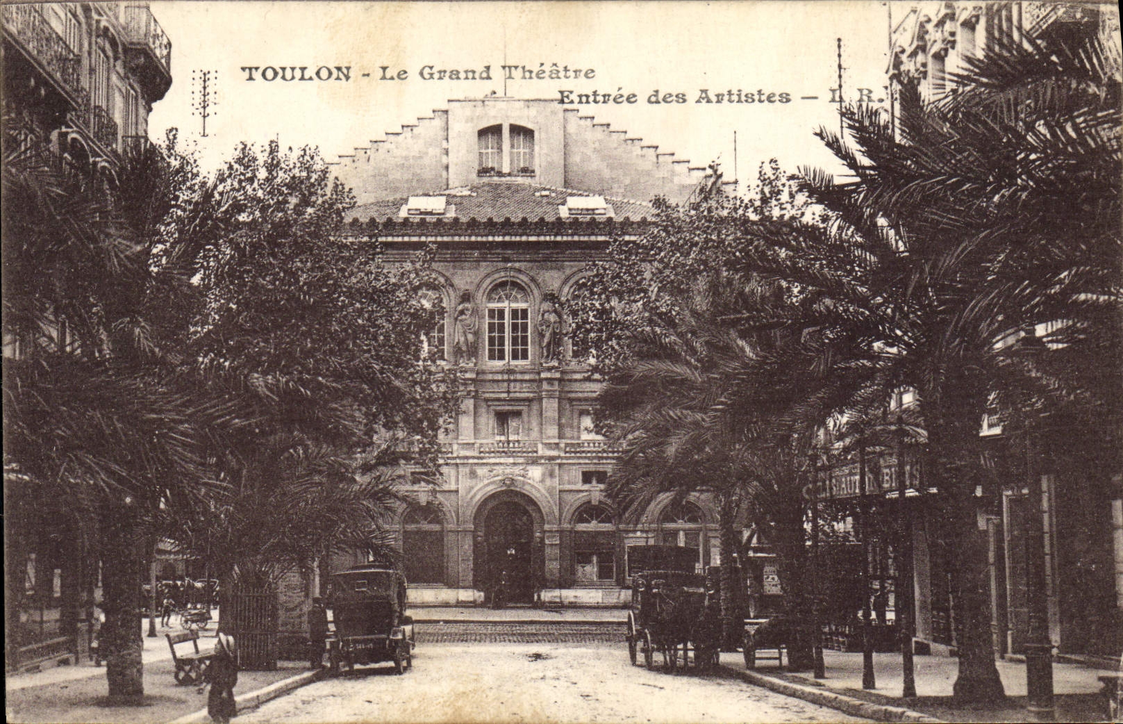 CPA Le grand theatre Entree des artistes Toulon