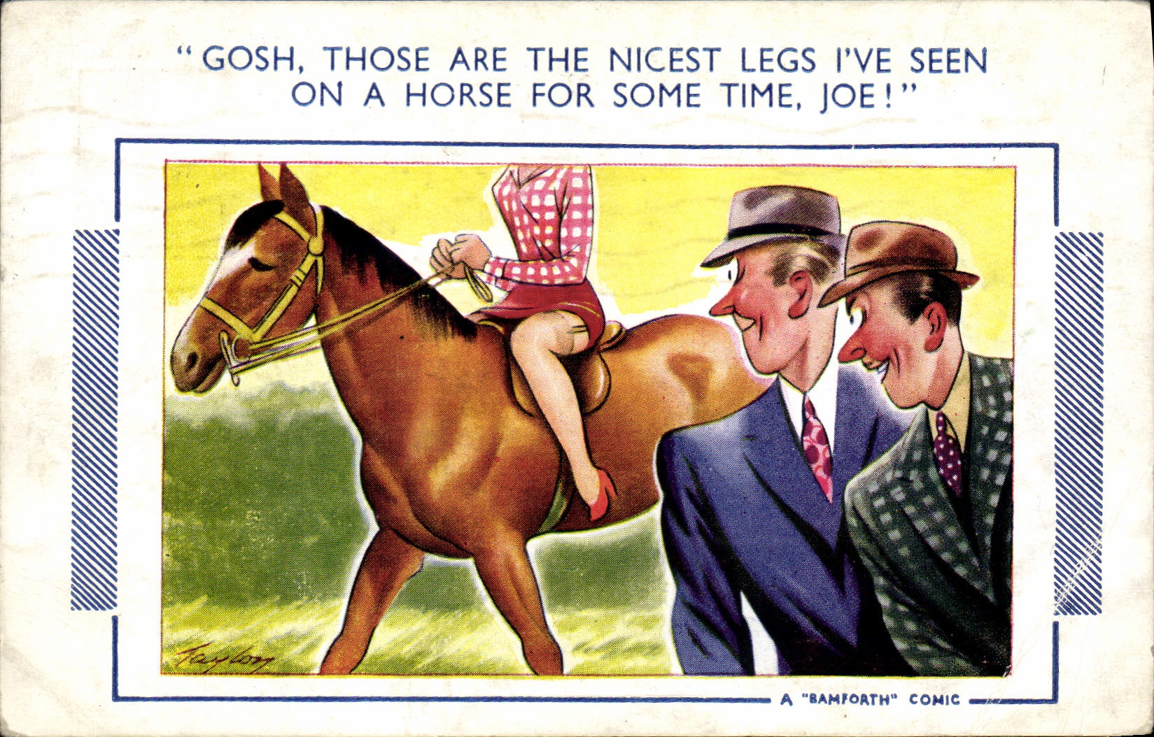 CPA Illustrateur Cheval