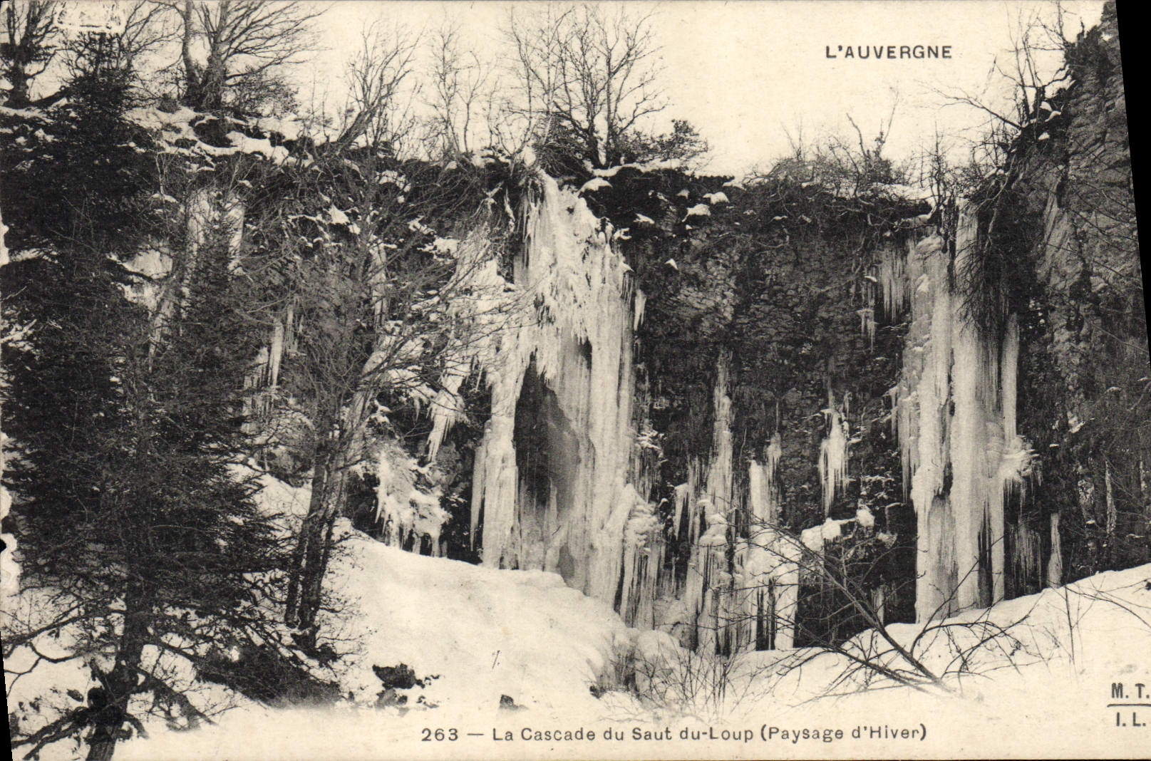 CPA La cascade du saut de Loup