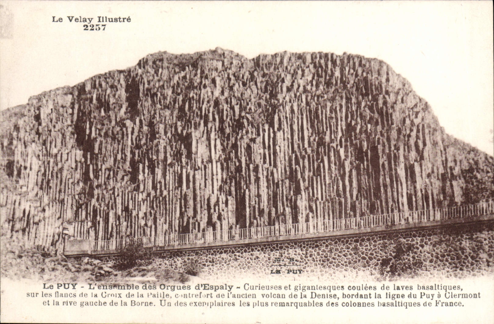 VINTAGE POSTCARD Puy Together of the organ of Espaly