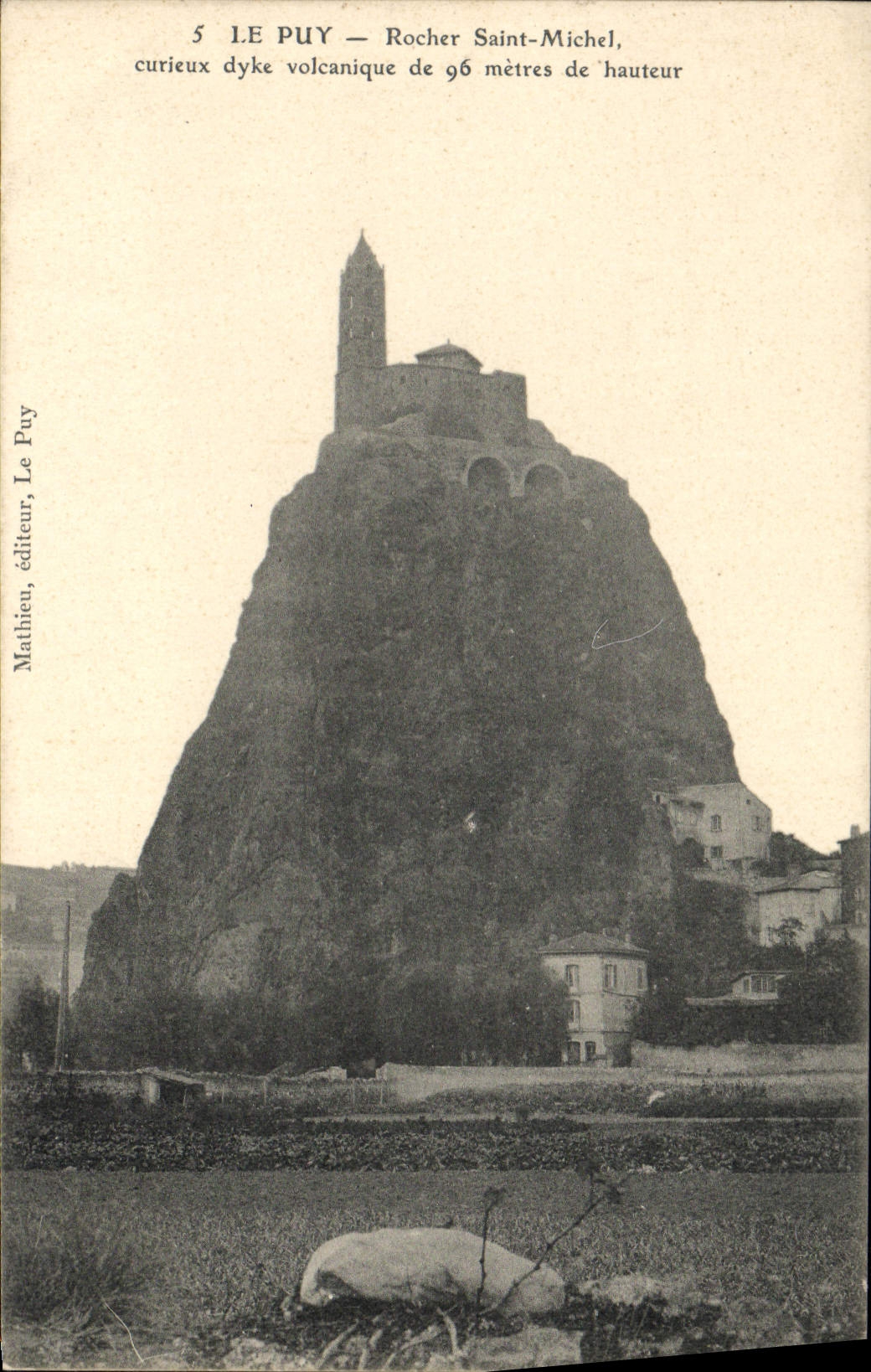 POSTAL Puy de la VENDIMIA en Saint Michel de la roca de Velay