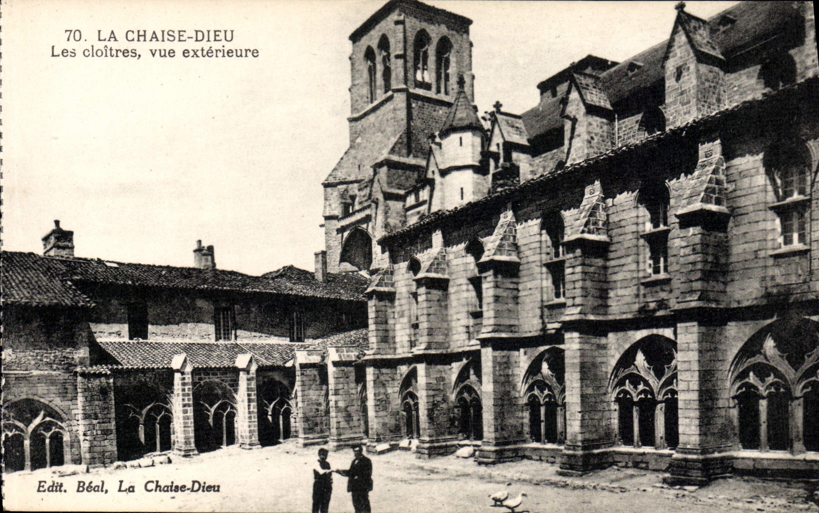 VINTAGE POSTCARD the Chair God Cloisters Seen External