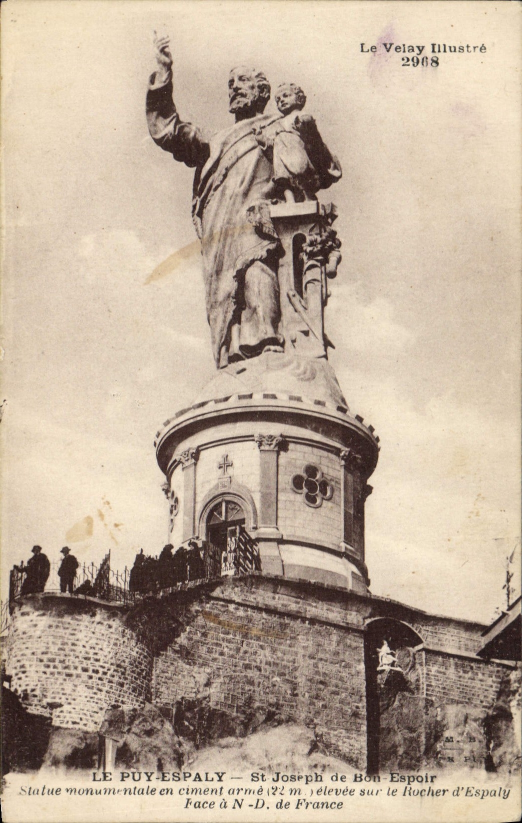 VINTAGE POSTCARD Puy Espaly St Joseph of Good hope