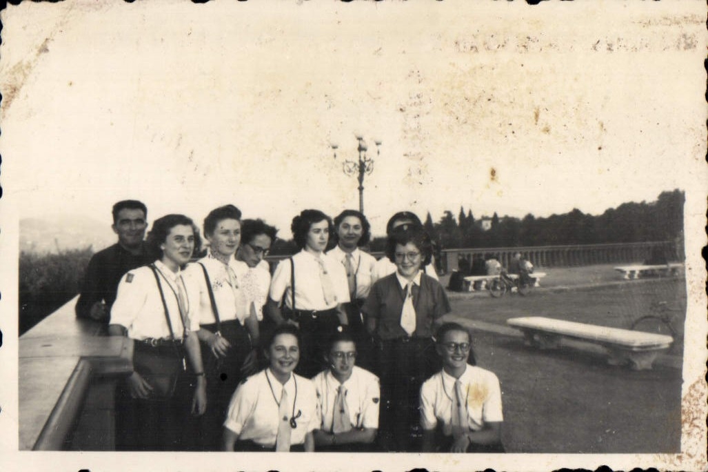 Photograph Scout Scouting Jamboree Camp of Rome 1950 Florence