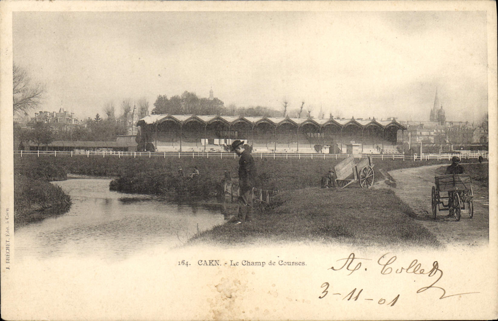 CPA Cheval Equitation Hippisme Caen Le champ de courses