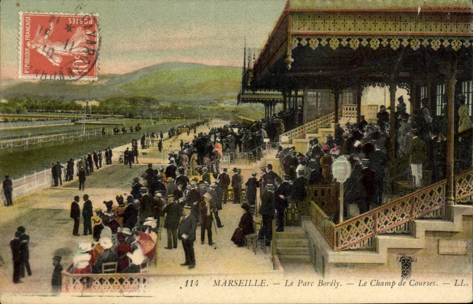CPA Cheval Equitation Hippisme Marseille Parc Borely Le Champ de courses