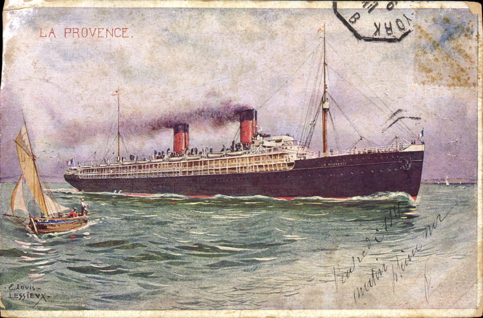 CPA Bateau La Provence