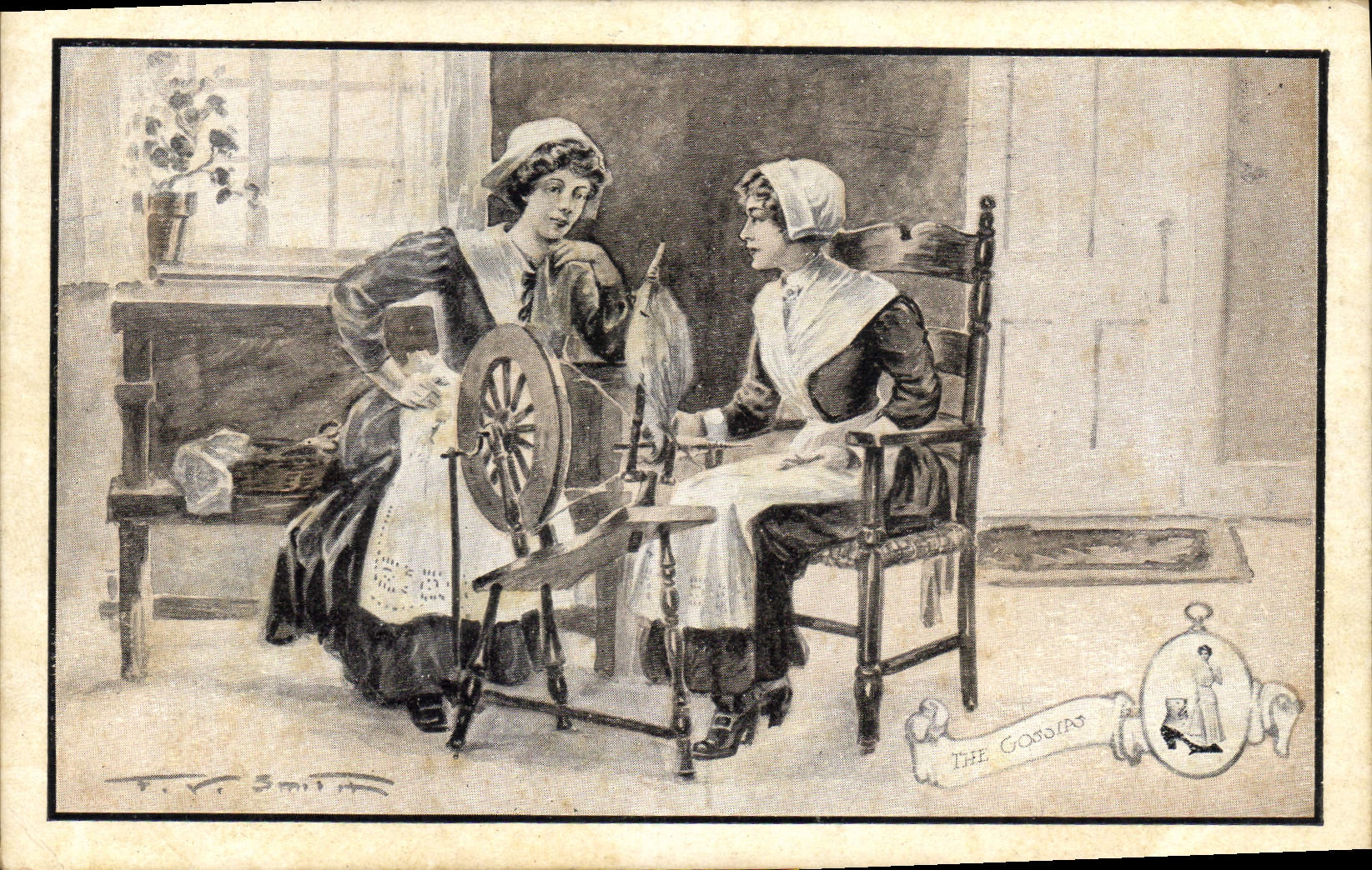 CPA Fantaisie Illustrateur Femmes 