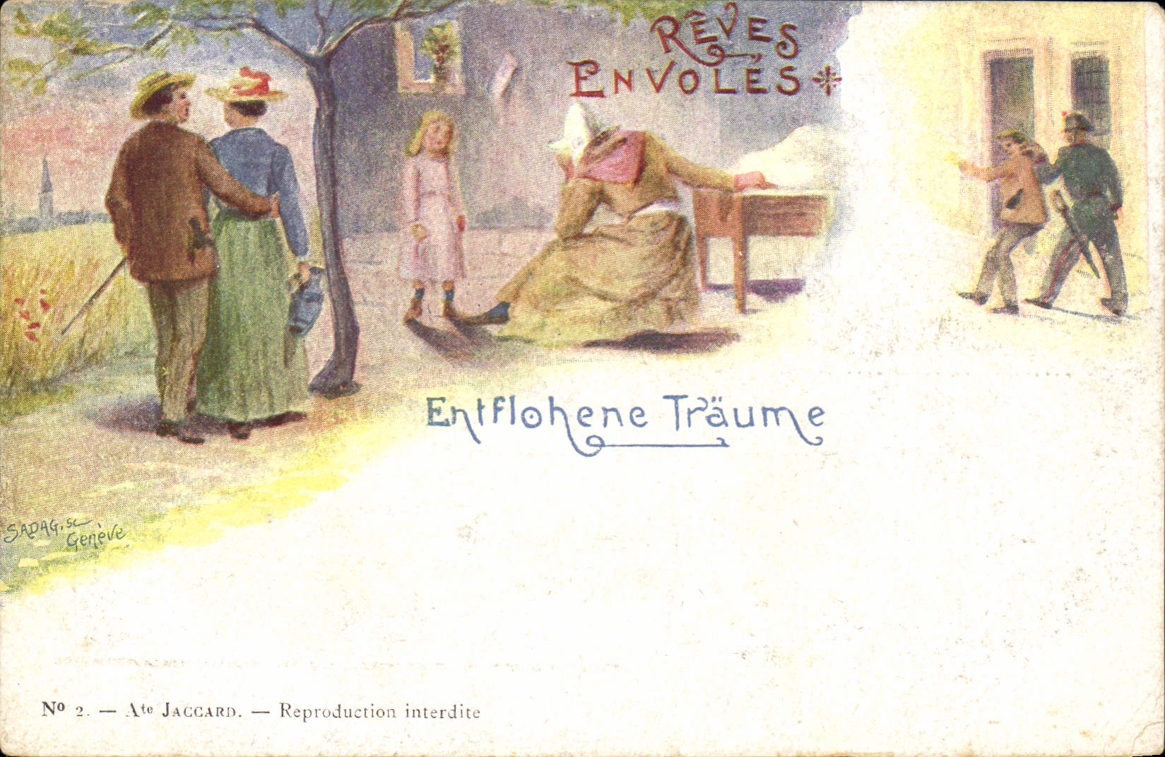 CPA Fantaisie Illustrateur Reves envoles 