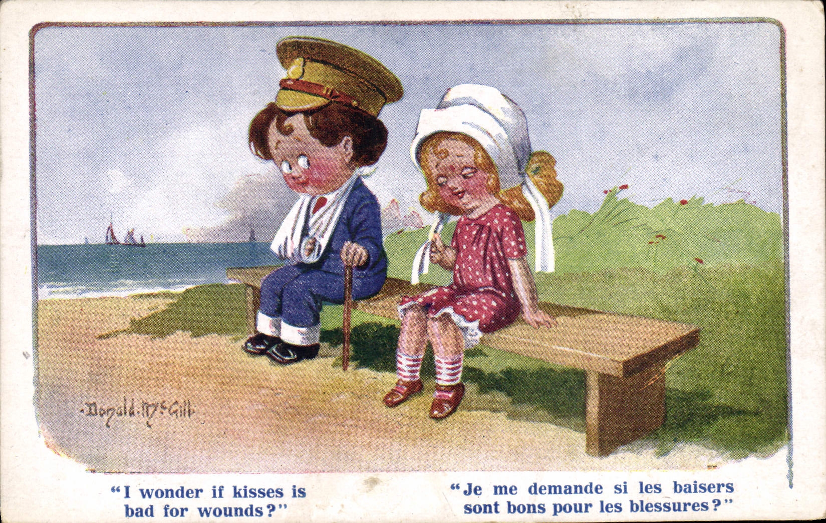 CPA Fantaisie Illustrateur Enfants Donald Mc Gill