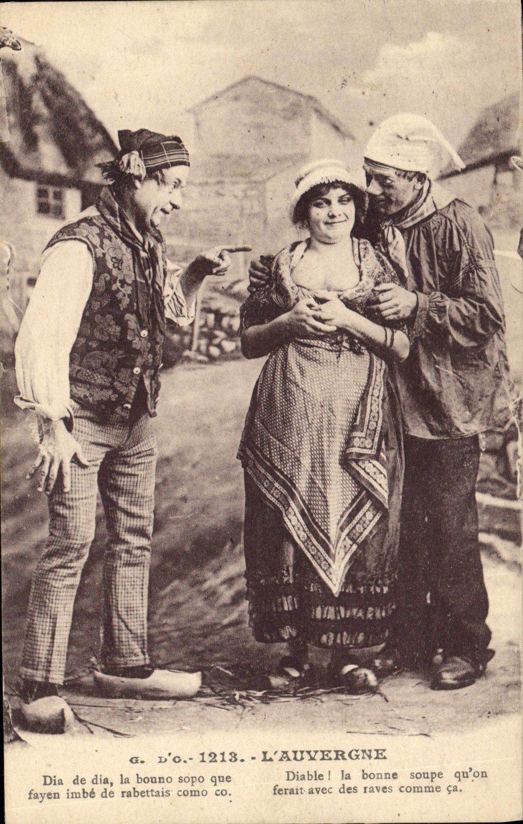 CPA Folklore Auvergne 