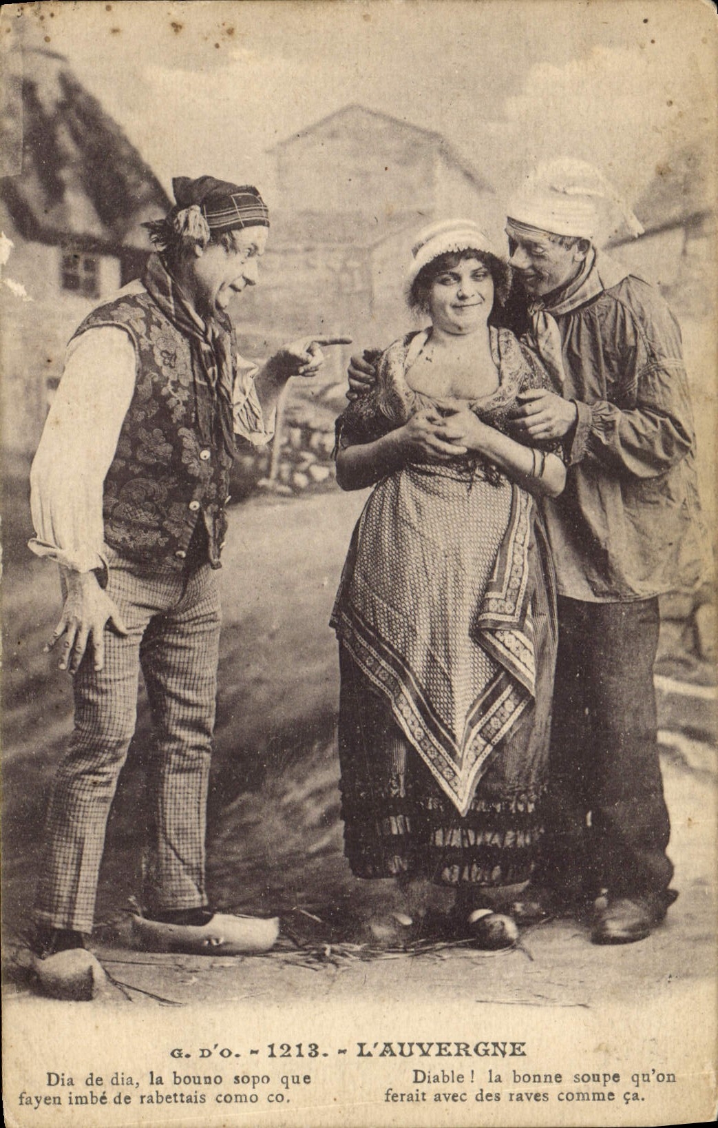 CPA Folklore Auvergne 