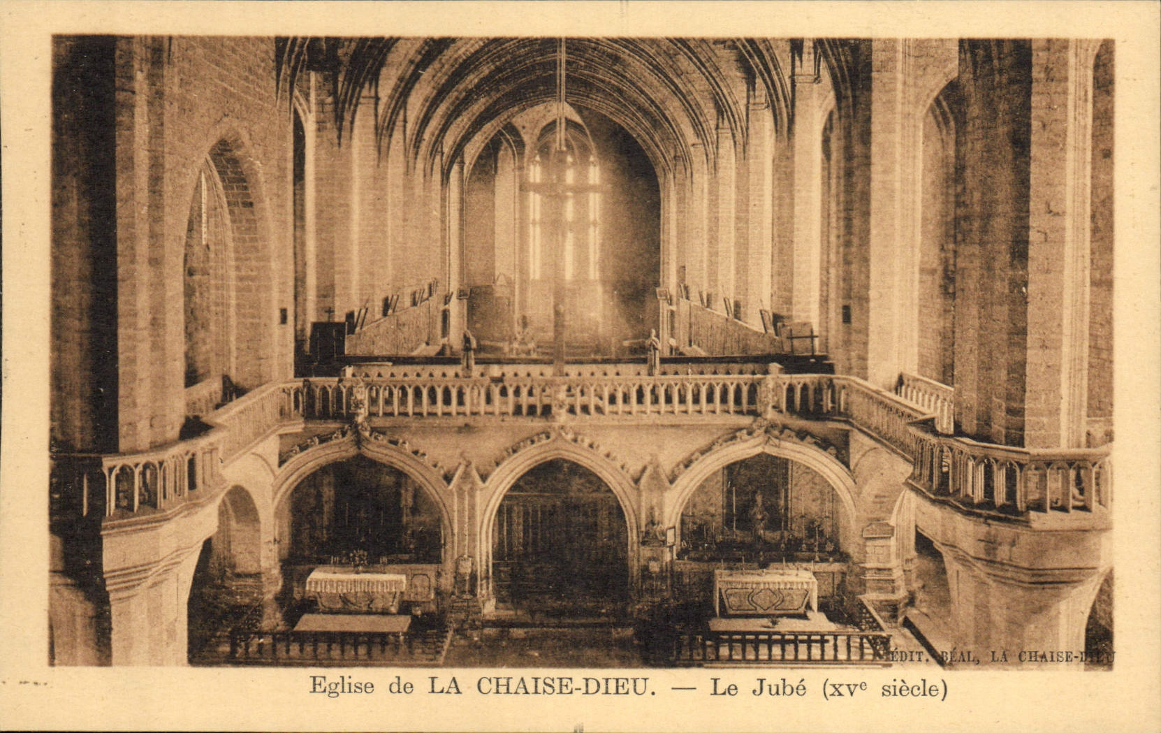 VINTAGE POSTCARD the Chair God Jube Church