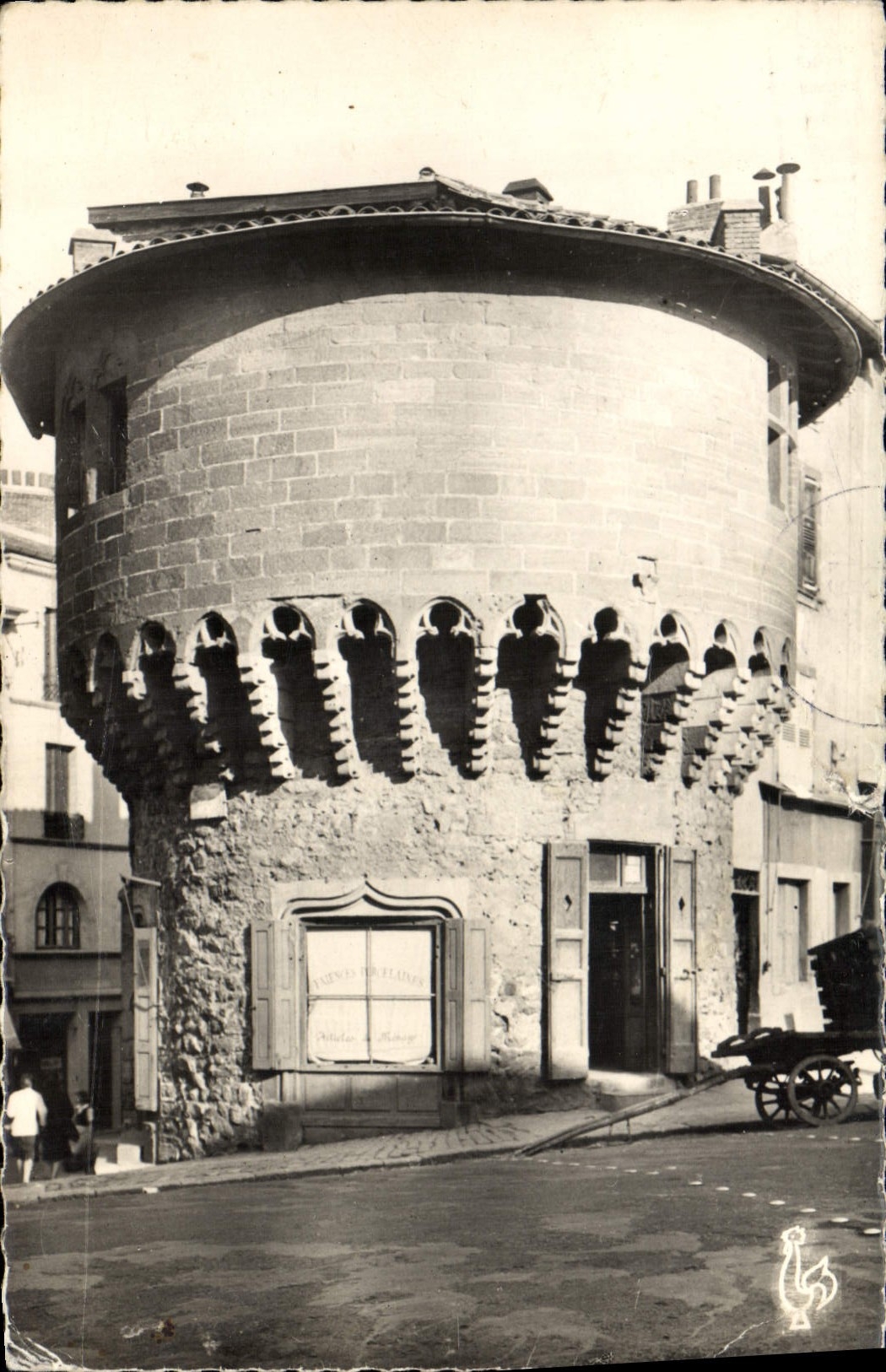 MODERN CARD Puy in Velay the Pannessac tower