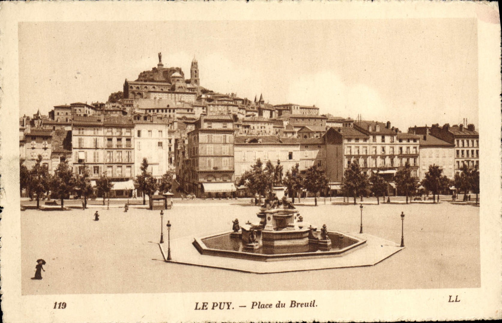 VINTAGE POSTCARD Puy in Velay Places of Breuil