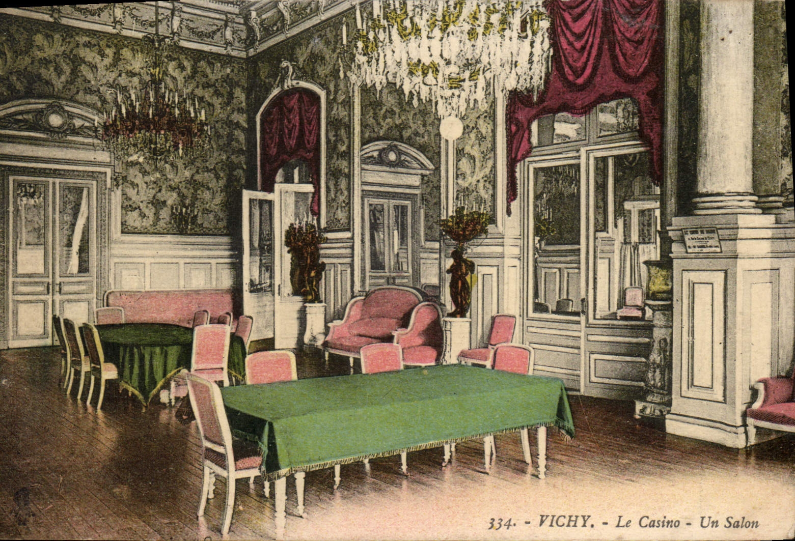 CPA Vichy Le Casino Un Salon