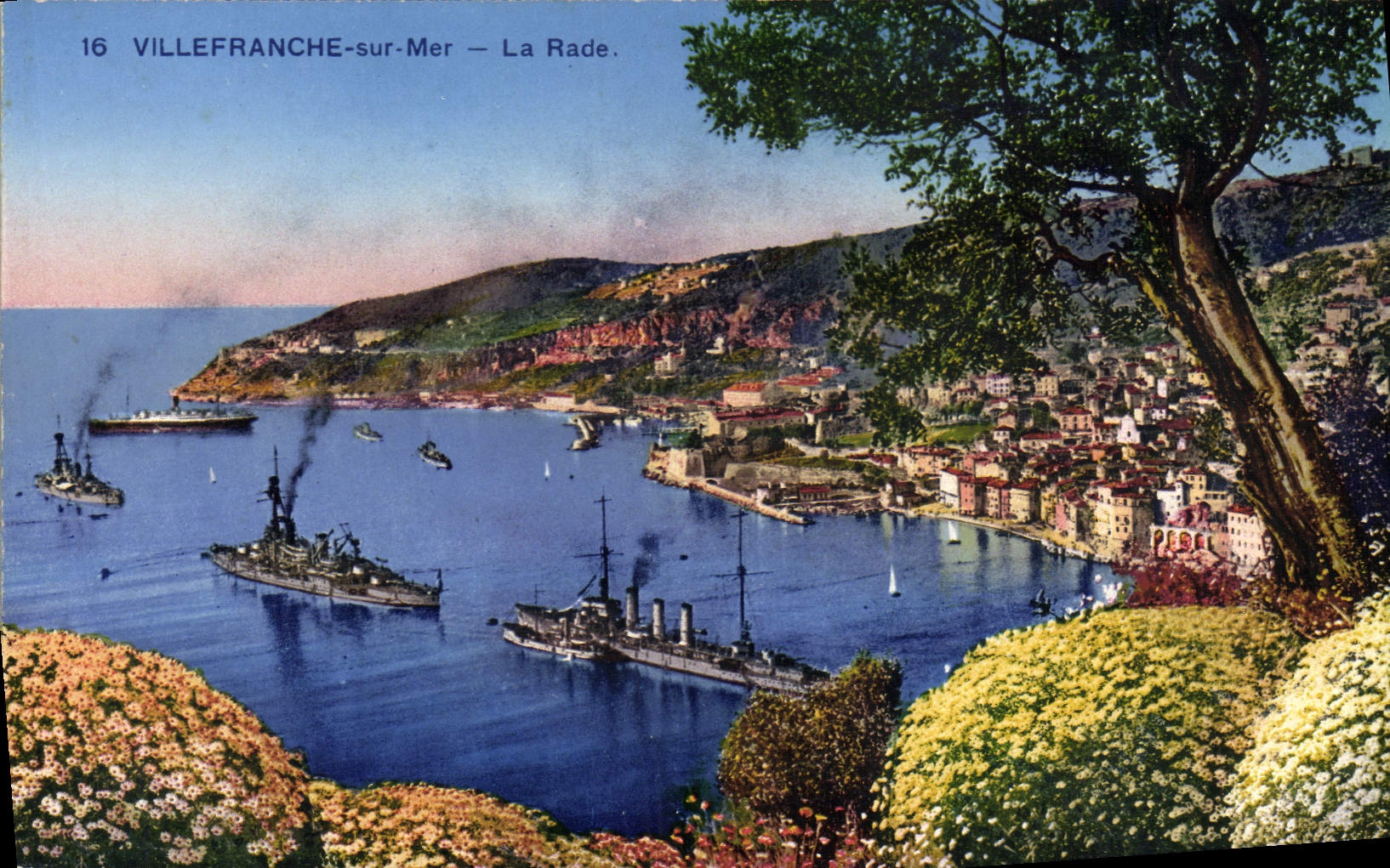 CPA Villefranche Sur Mer La rade Bateaux