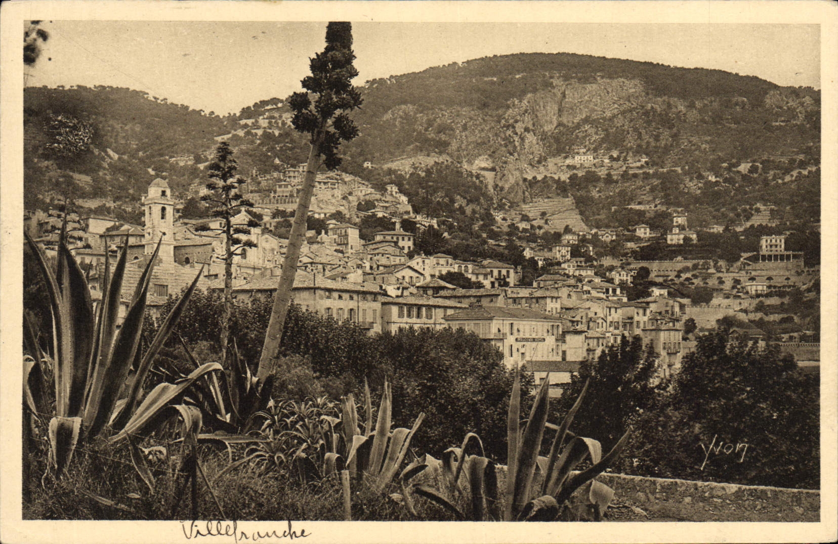 CPA Villefranche Sur Mer Vue generale