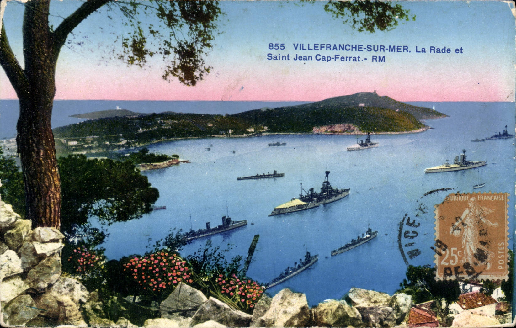 CPA Villefranche Sur Mer La Rade et Saint Jean Cap Ferrat Bateaux