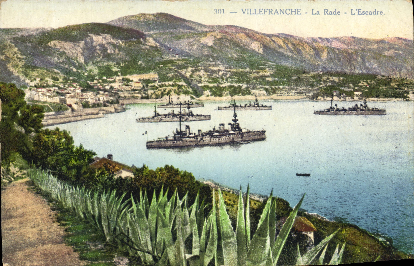 CPA Villefranche Sur Mer La rade l'escadre Bateaux 