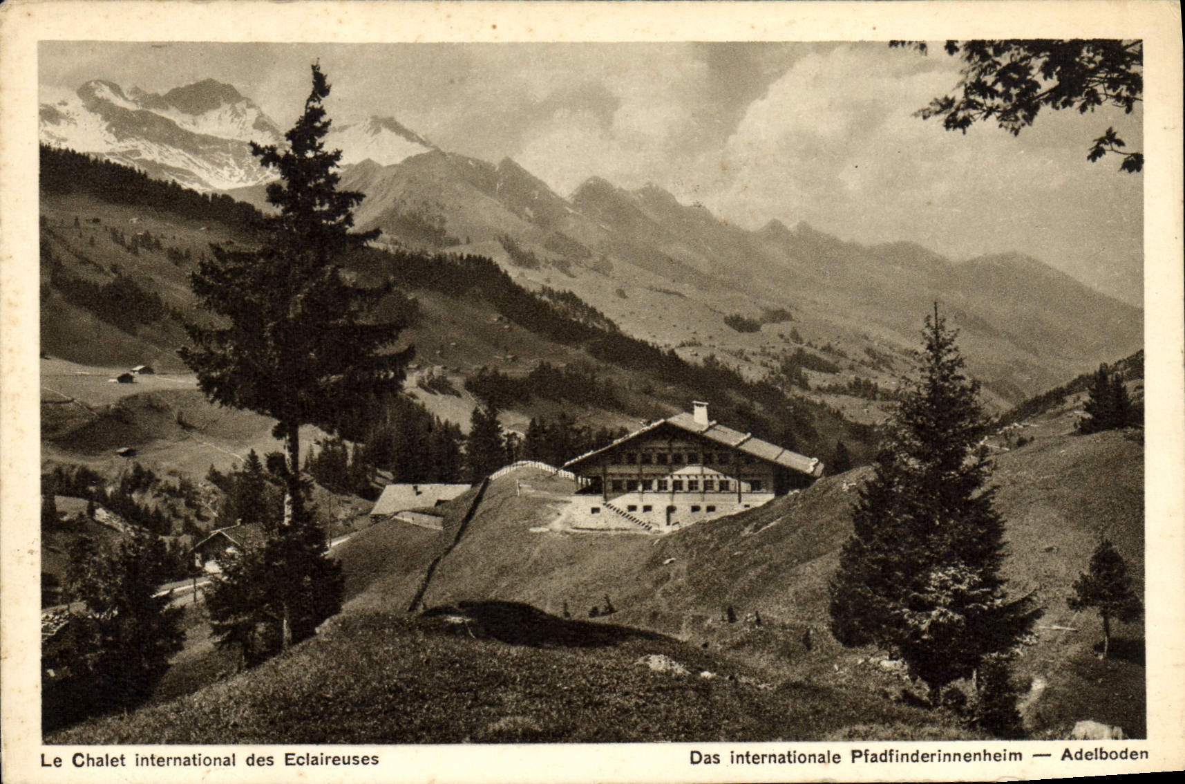 VINTAGE POSTCARD the international country cottage of the girl guides VINTAGE POSTCARD Scout Jamboree