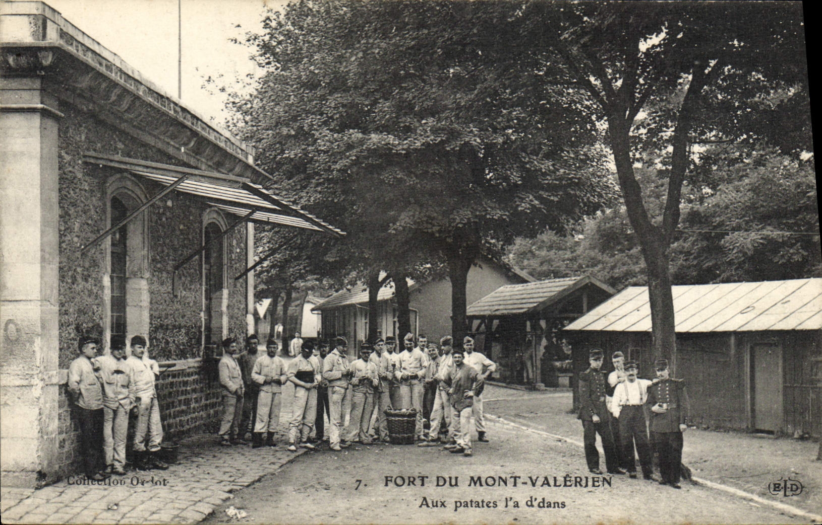 VINTAGE POSTCARD Fort du Mont Valerien With the potatos Potatoes