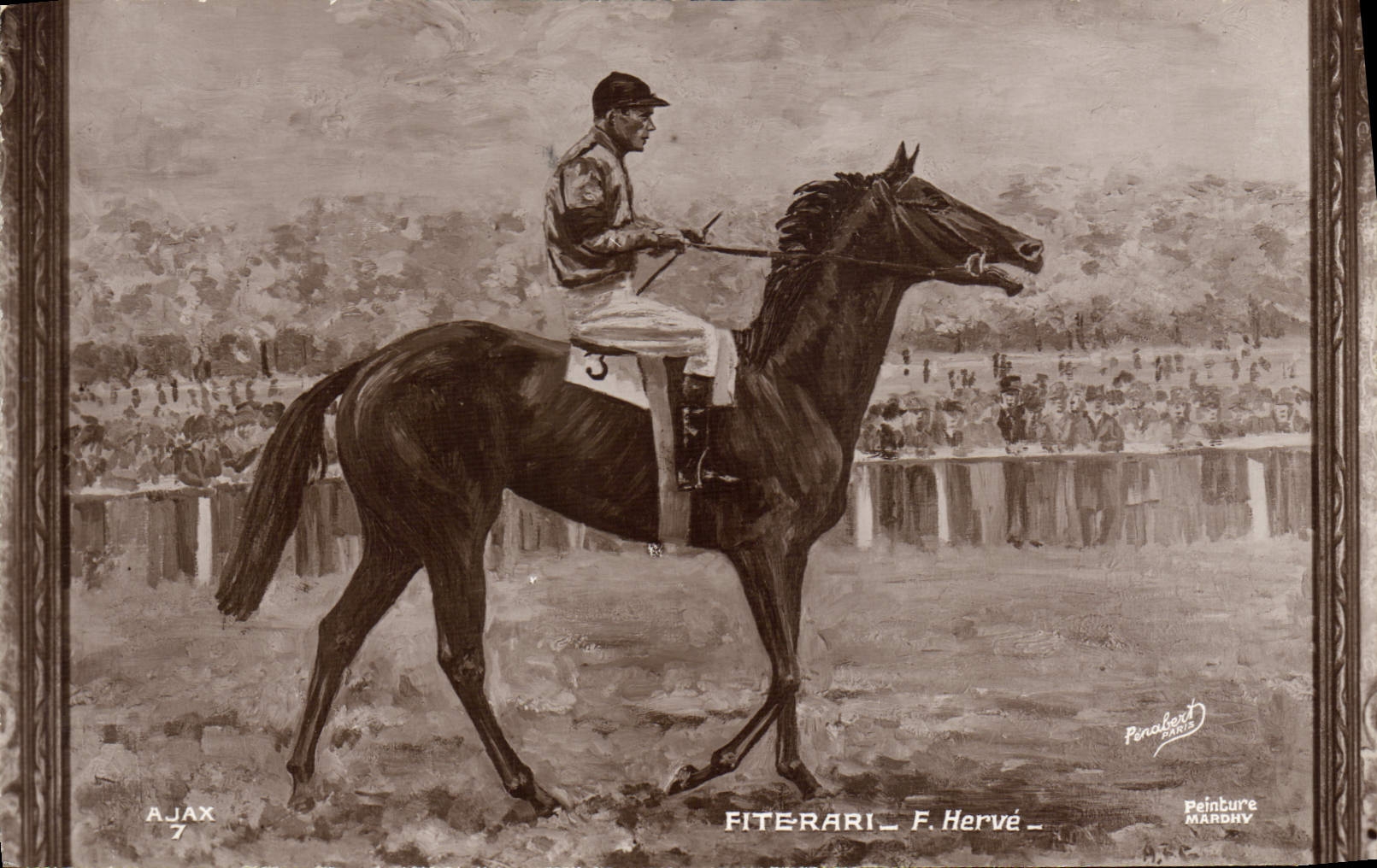 CPA Cheval Equitation Hippisme Fiterari Herve 