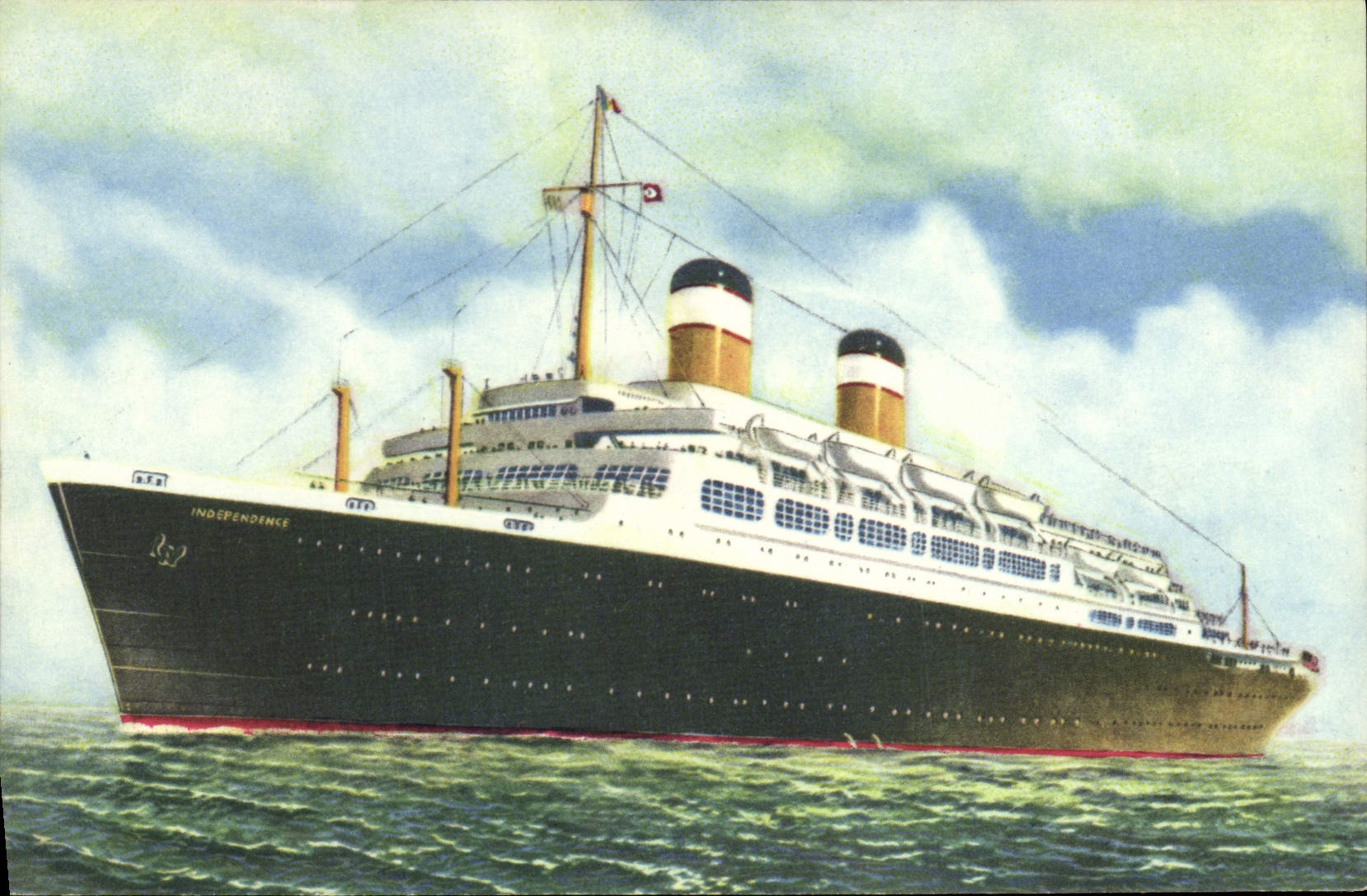 CPA Bateau Paquebot Indepedence 