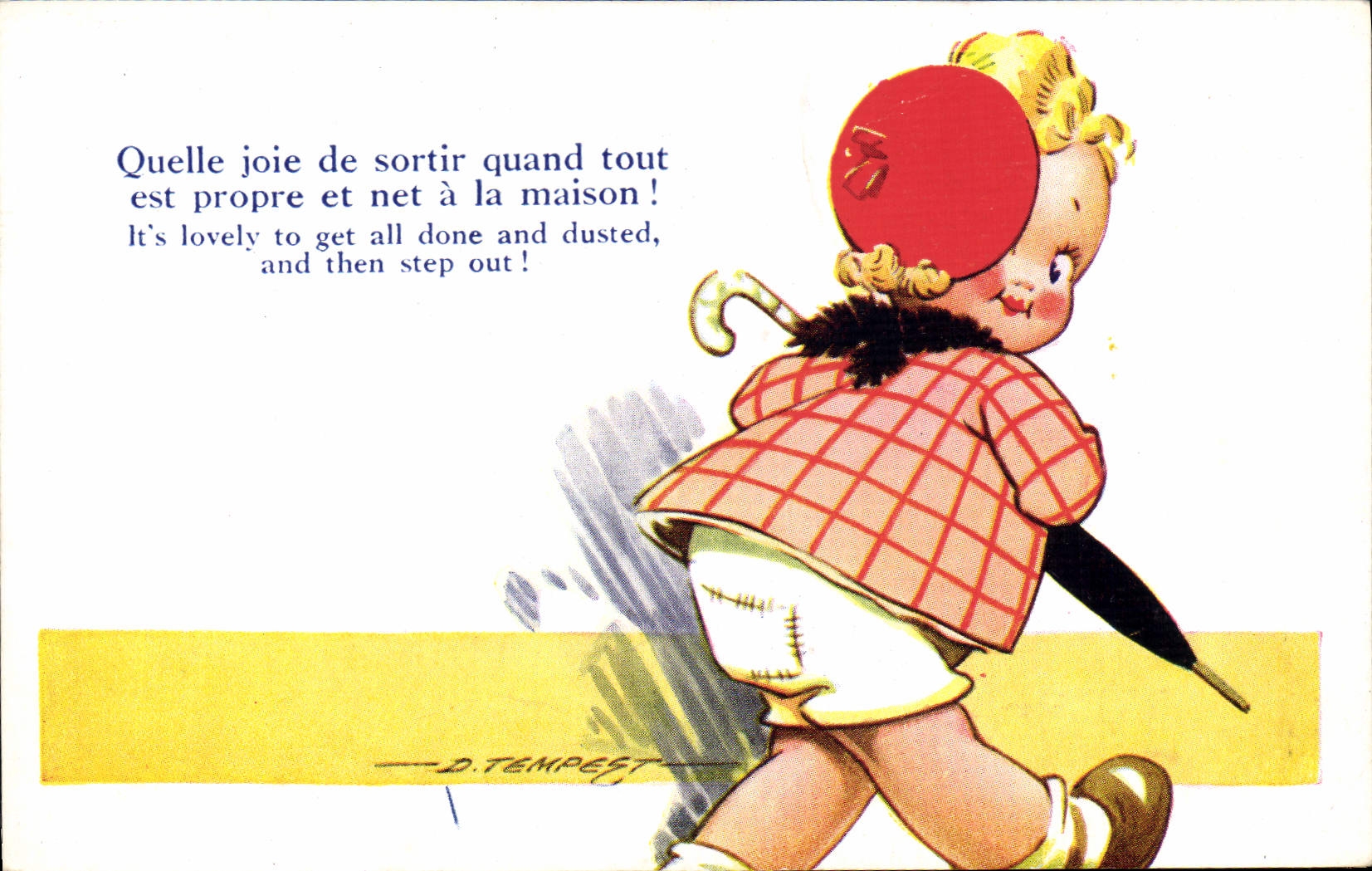 CPA Fantaisie Illustrateur Enfant Tempest