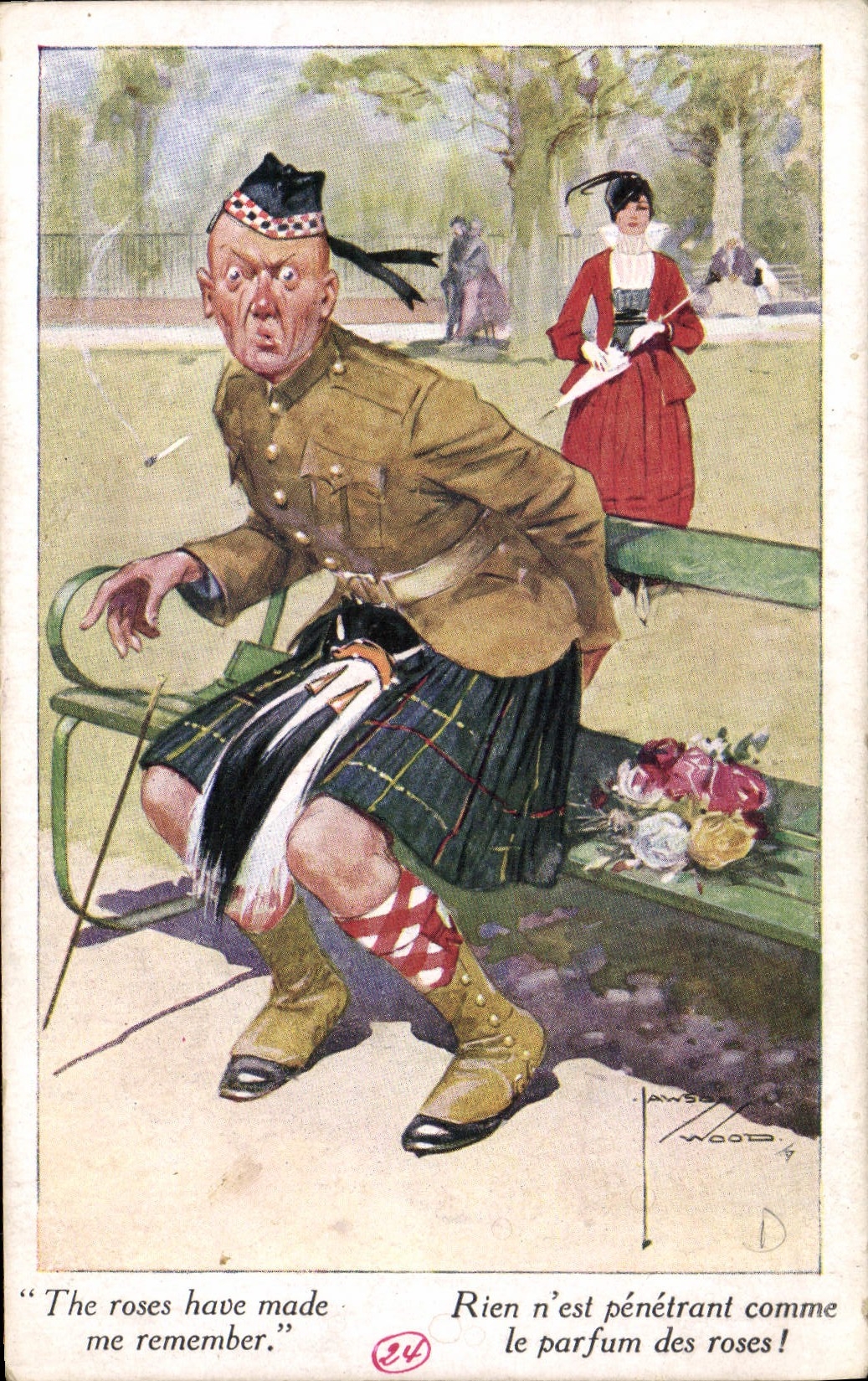 VINTAGE POSTCARD Fantasy Scottish Illustrator