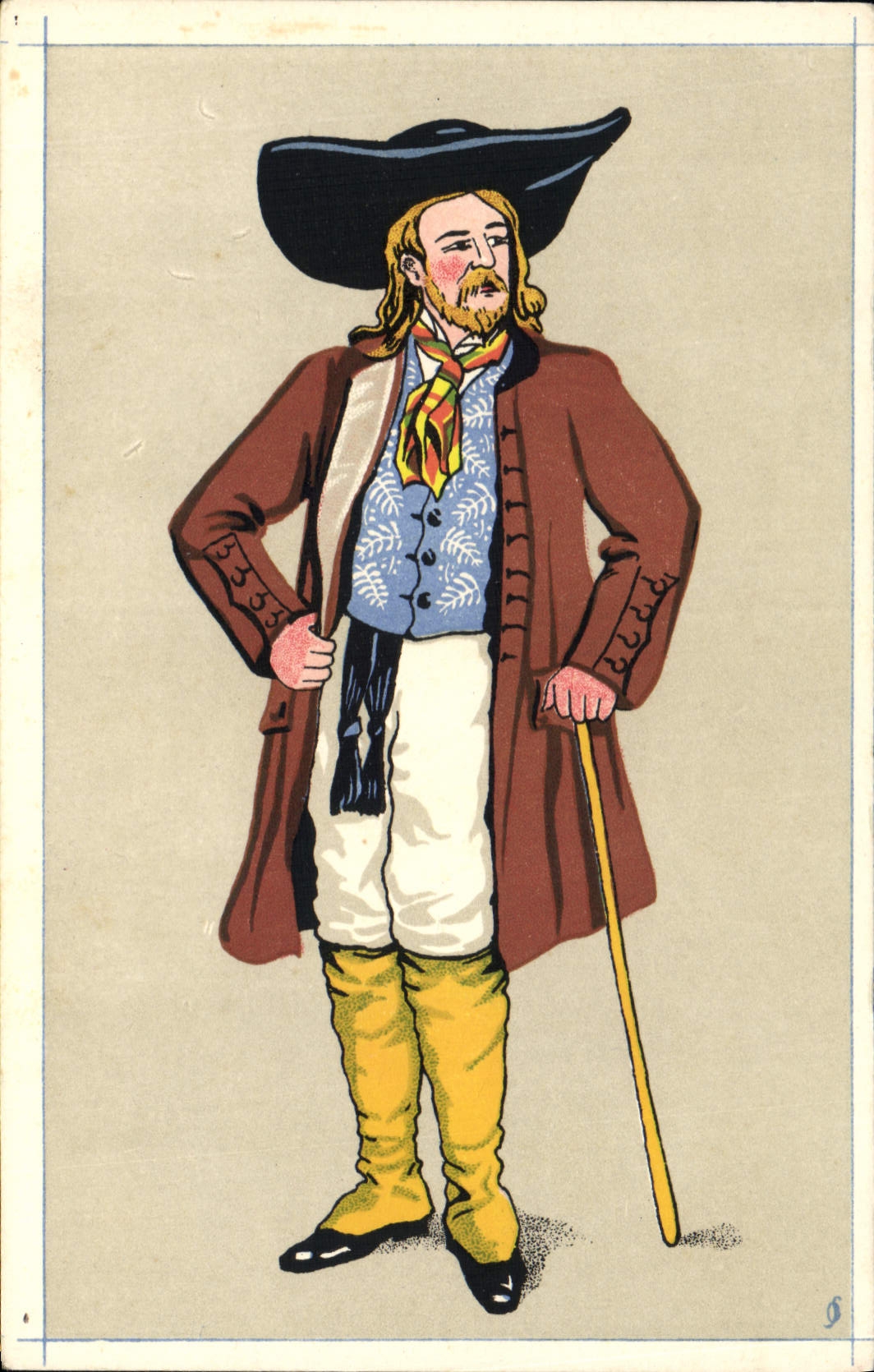 CPA Folklore Basse Auvergne Bourgeois Campagnard de Tarenteix Le Mouistre 