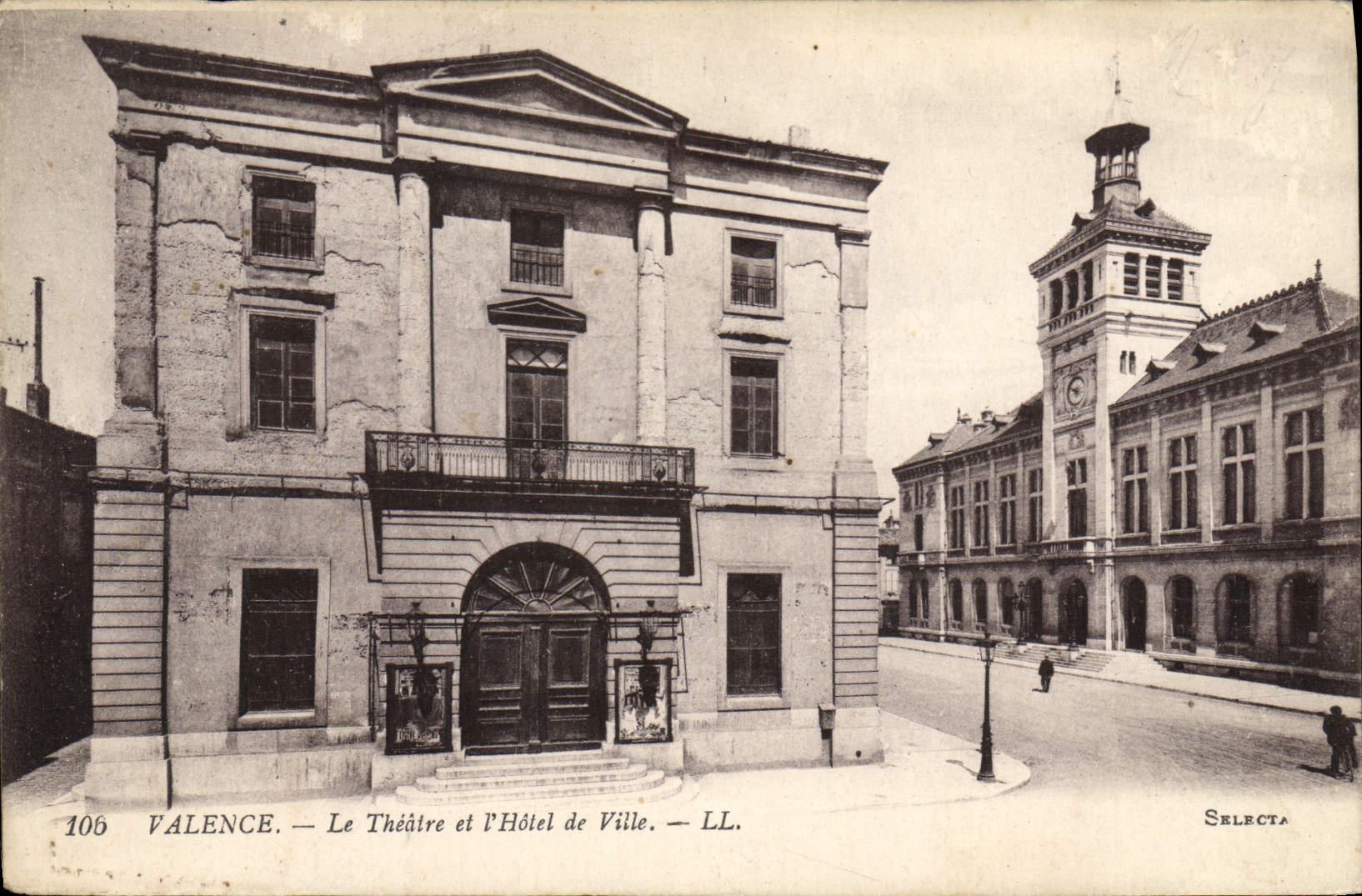 CPA Theatre et l'hotel de ville Valence 