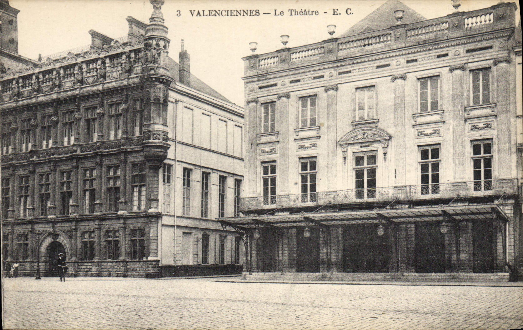 VINTAGE POSTCARD Theater Valencian