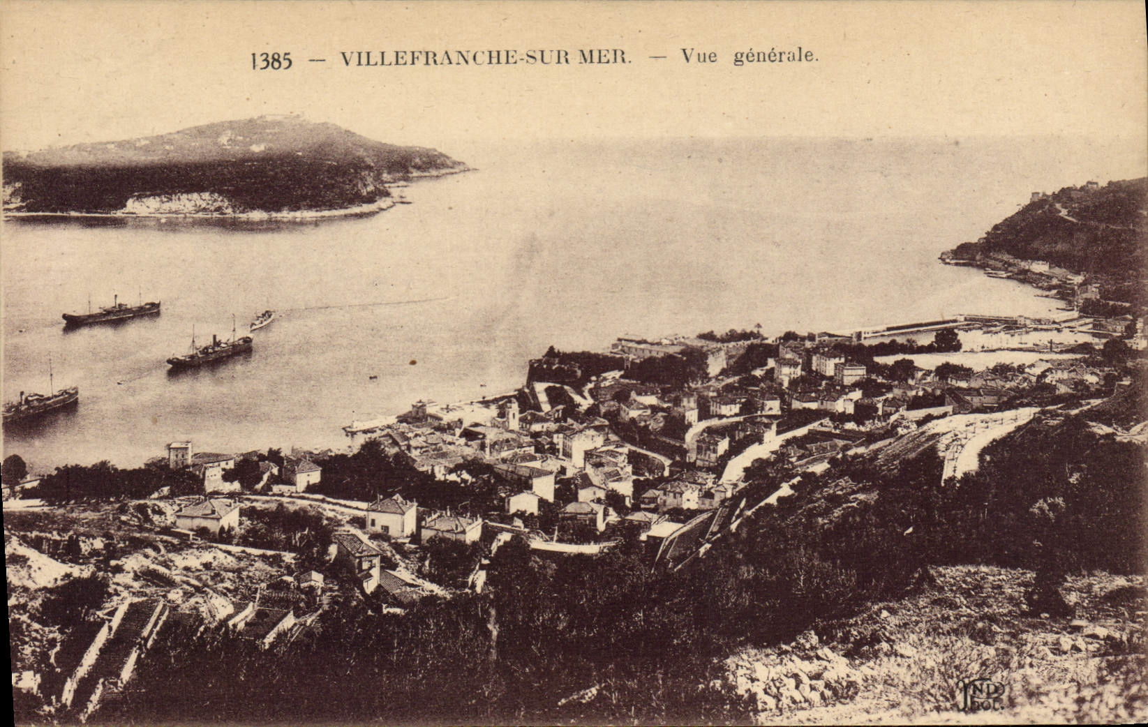 CPA Villefranche sur mer Vue generale