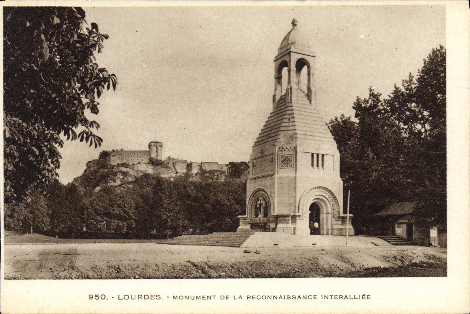 Monumento pesado de la POSTAL de la VENDIMIA del reconocimiento interaliado